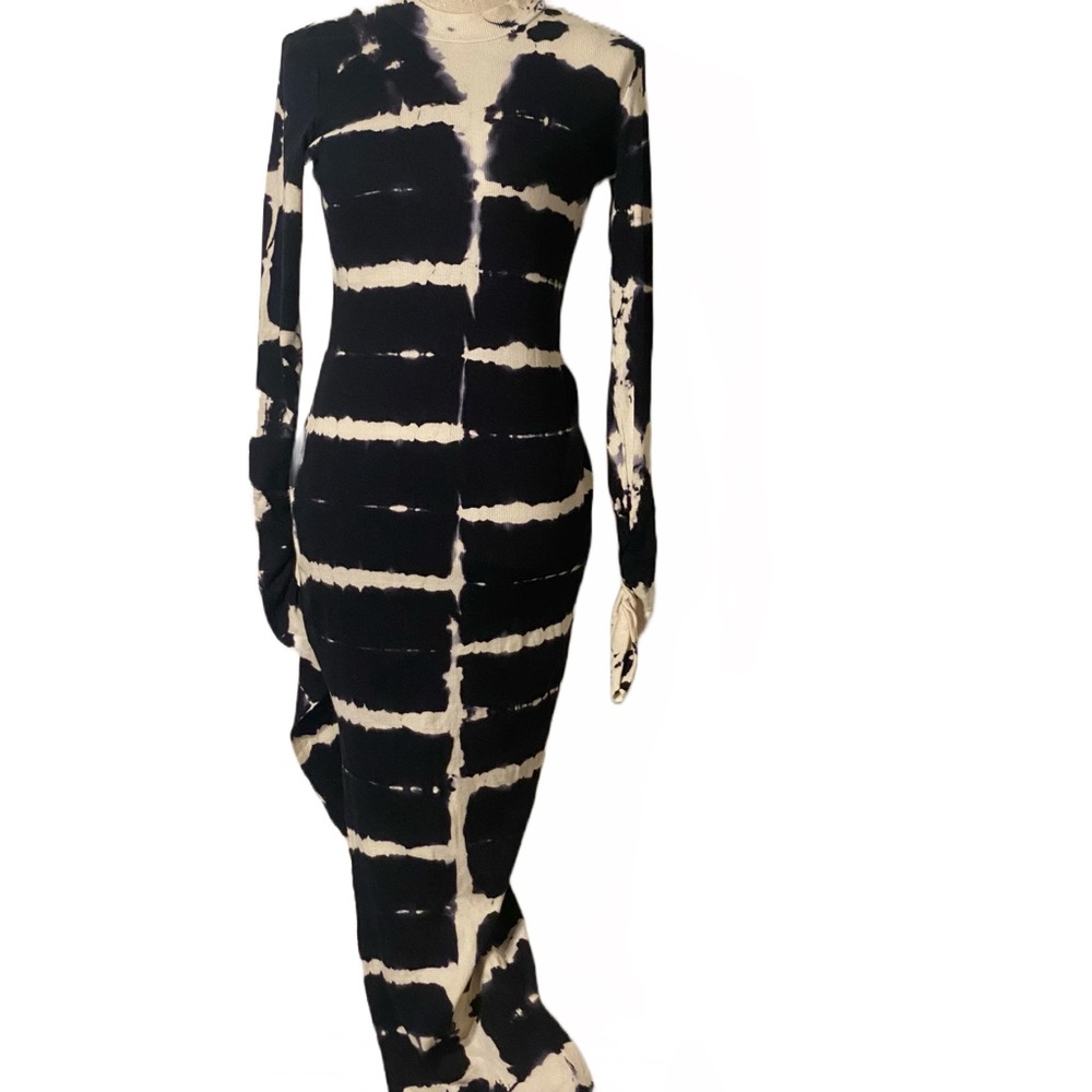 YFB Portia Dress in Midnight Zebra